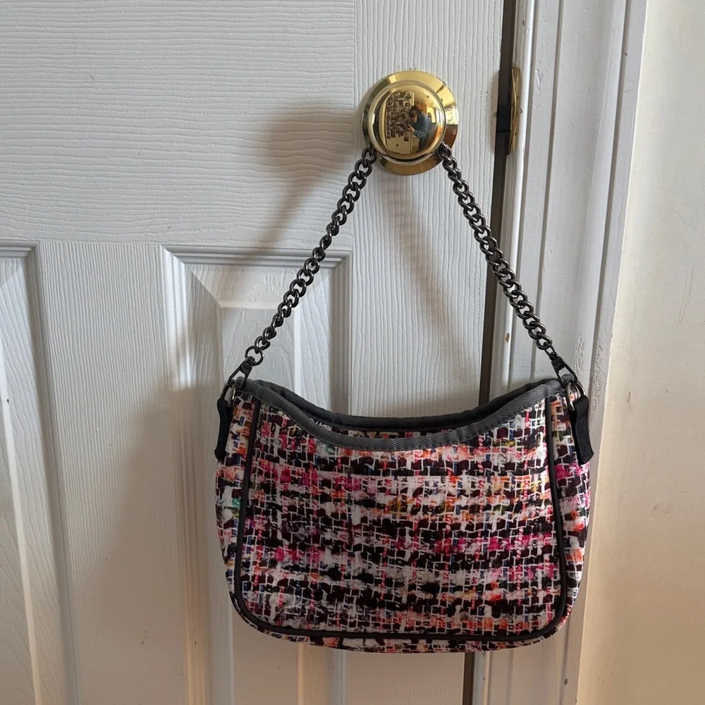 Like NEW Haute Shore Stylish Multicolor Print Women's Bag w/2 straps